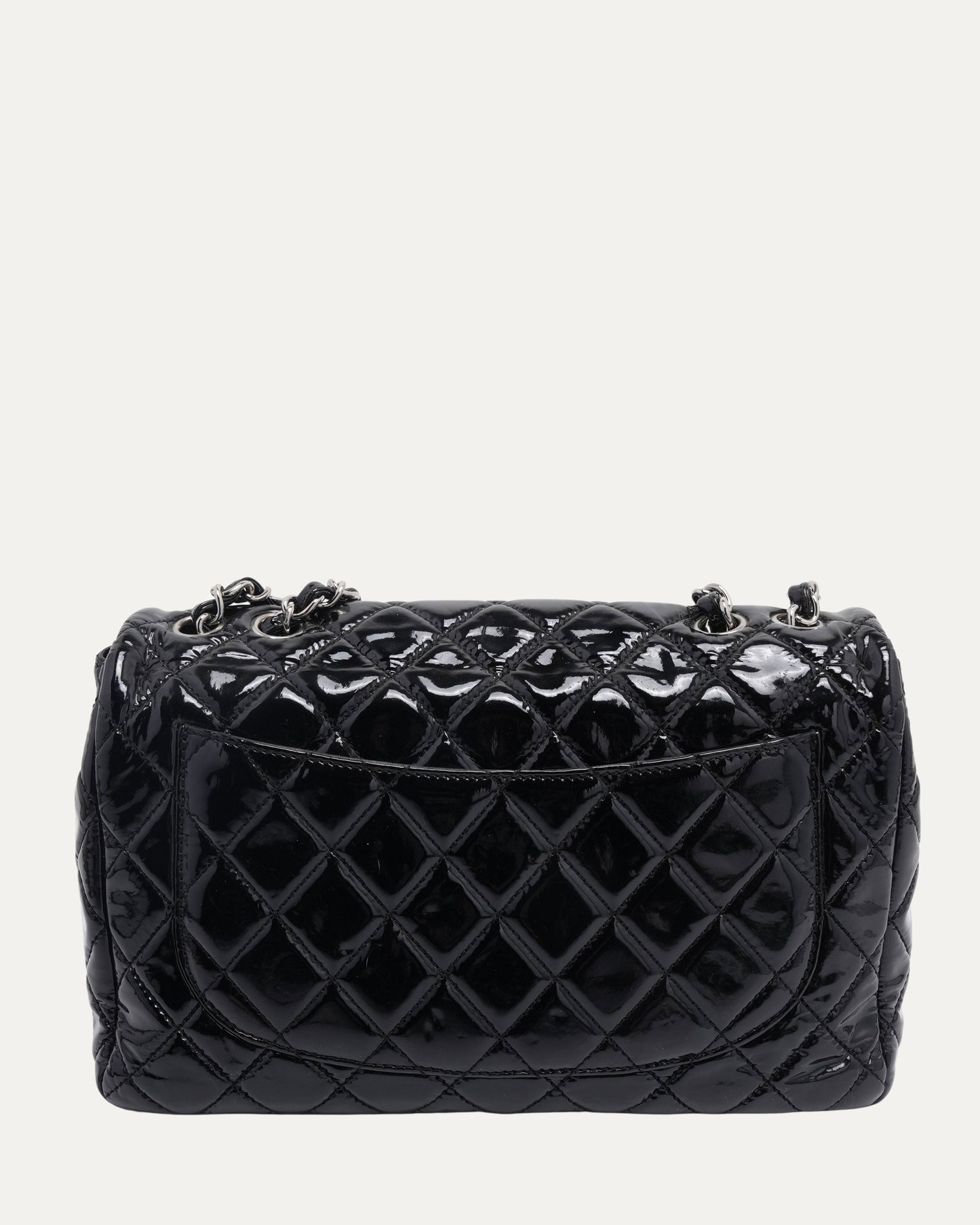 Patent Leather Jumbo Classic Double Flap Bag