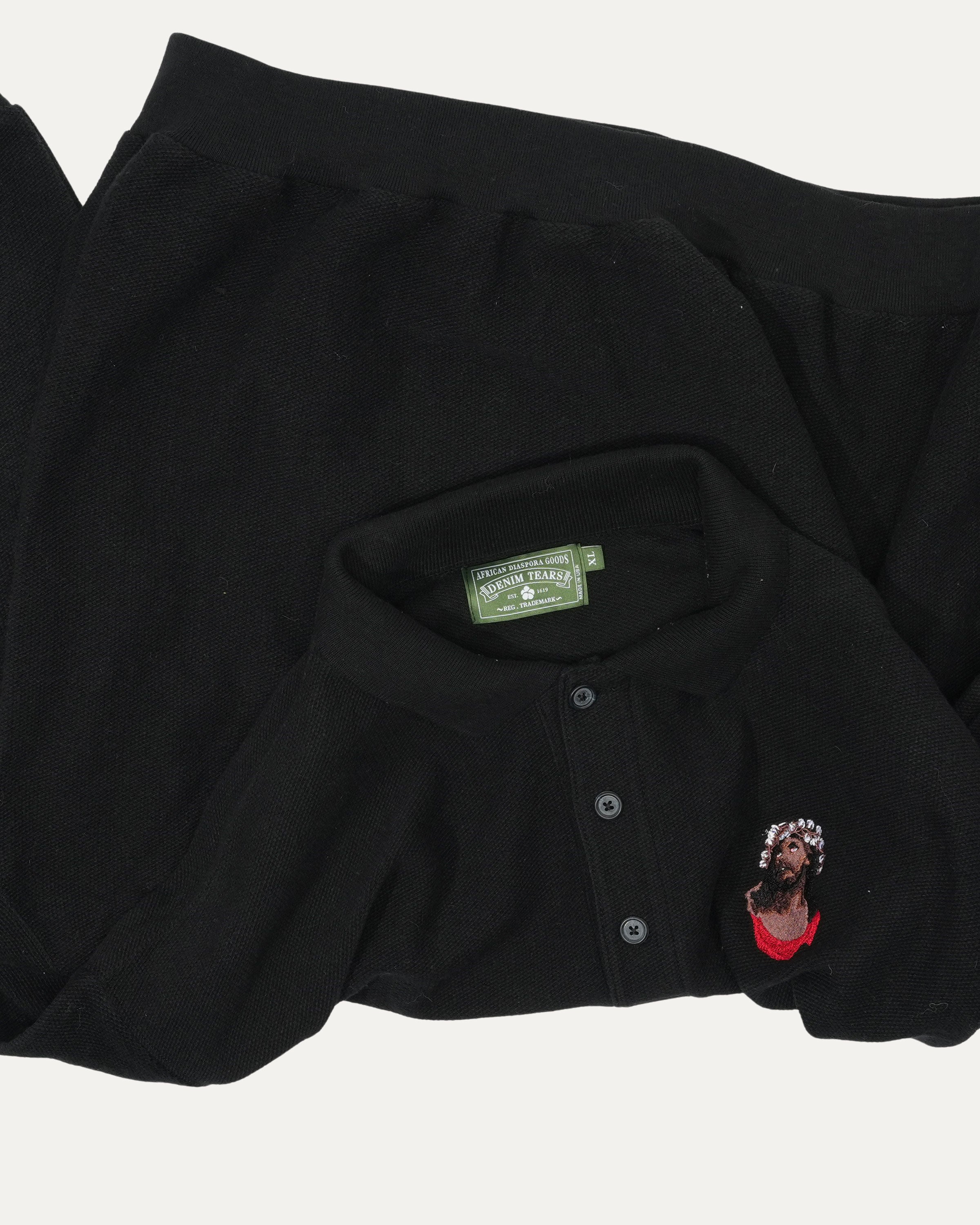 Jesus Long Sleeve Polo Shirt