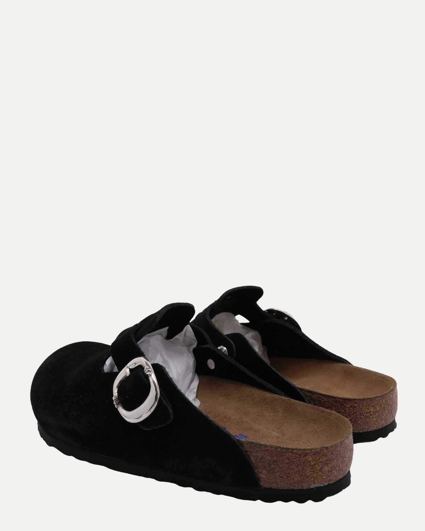 Dagger Embellished Birkenstock Boston Suede Mule