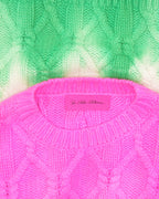 Dip Dye Chunky Cable Sweater