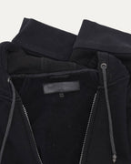 Plus Cross Patch Sleeveless Zip Hoodie