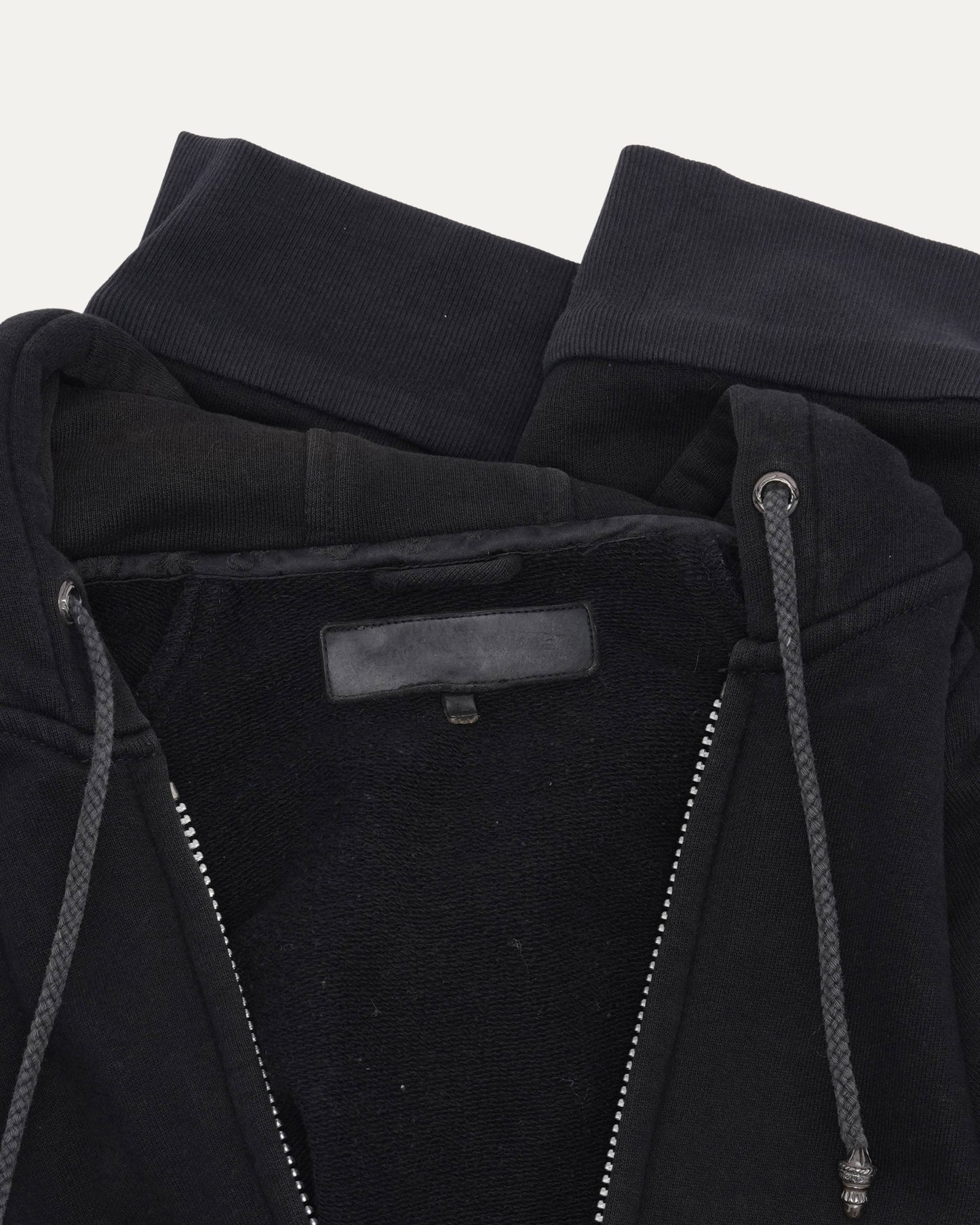 Plus Cross Patch Sleeveless Zip Hoodie