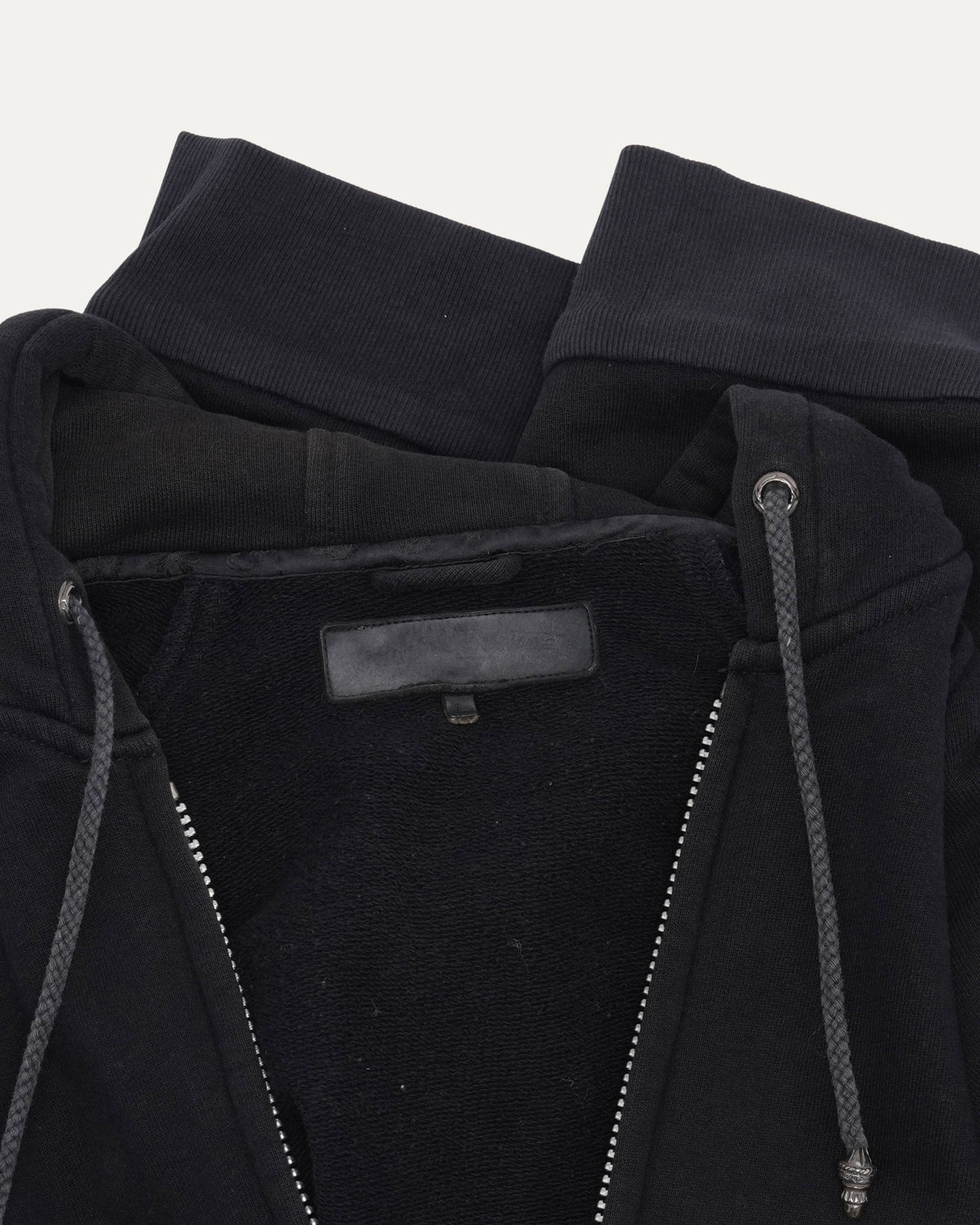 Plus Cross Patch Sleeveless Zip Hoodie