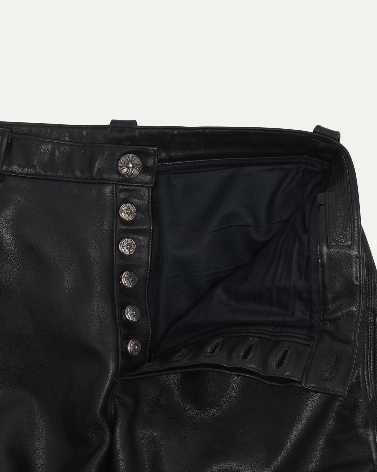 Fleur Knee Leather Pants