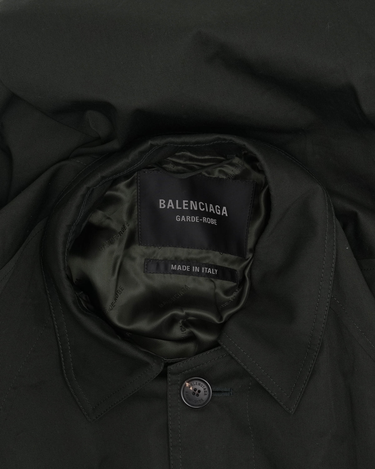 Belted Cotton Car Coat
