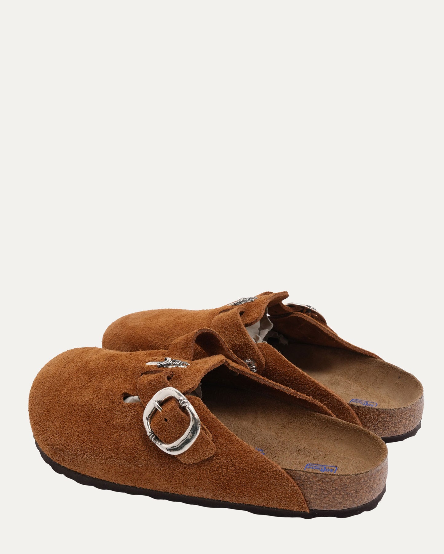 Dagger Embellished Birkenstock Boston Suede Mule