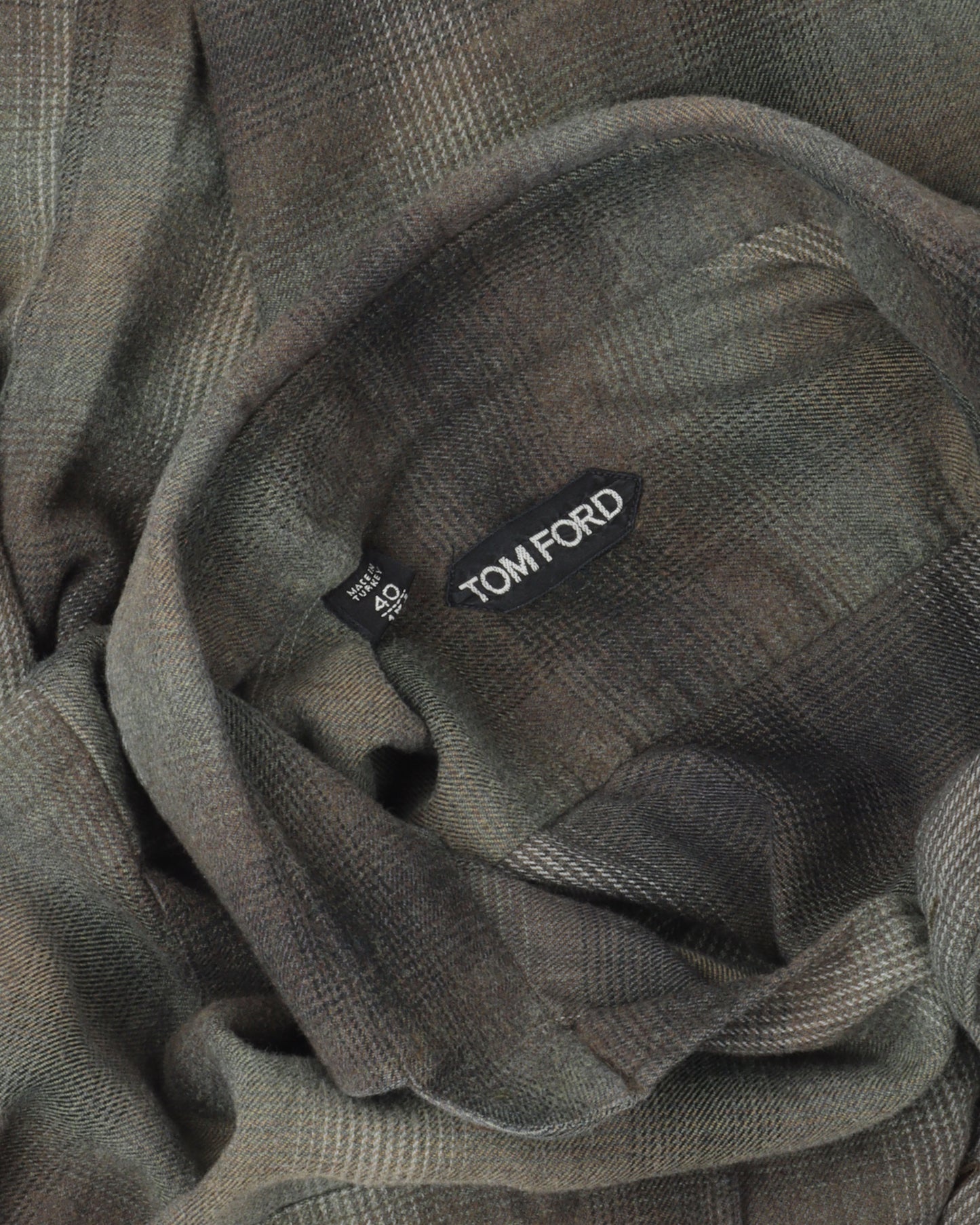 Plaid Flannel Military Shirt