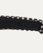 Checkerboard Pony Hair Western Belt