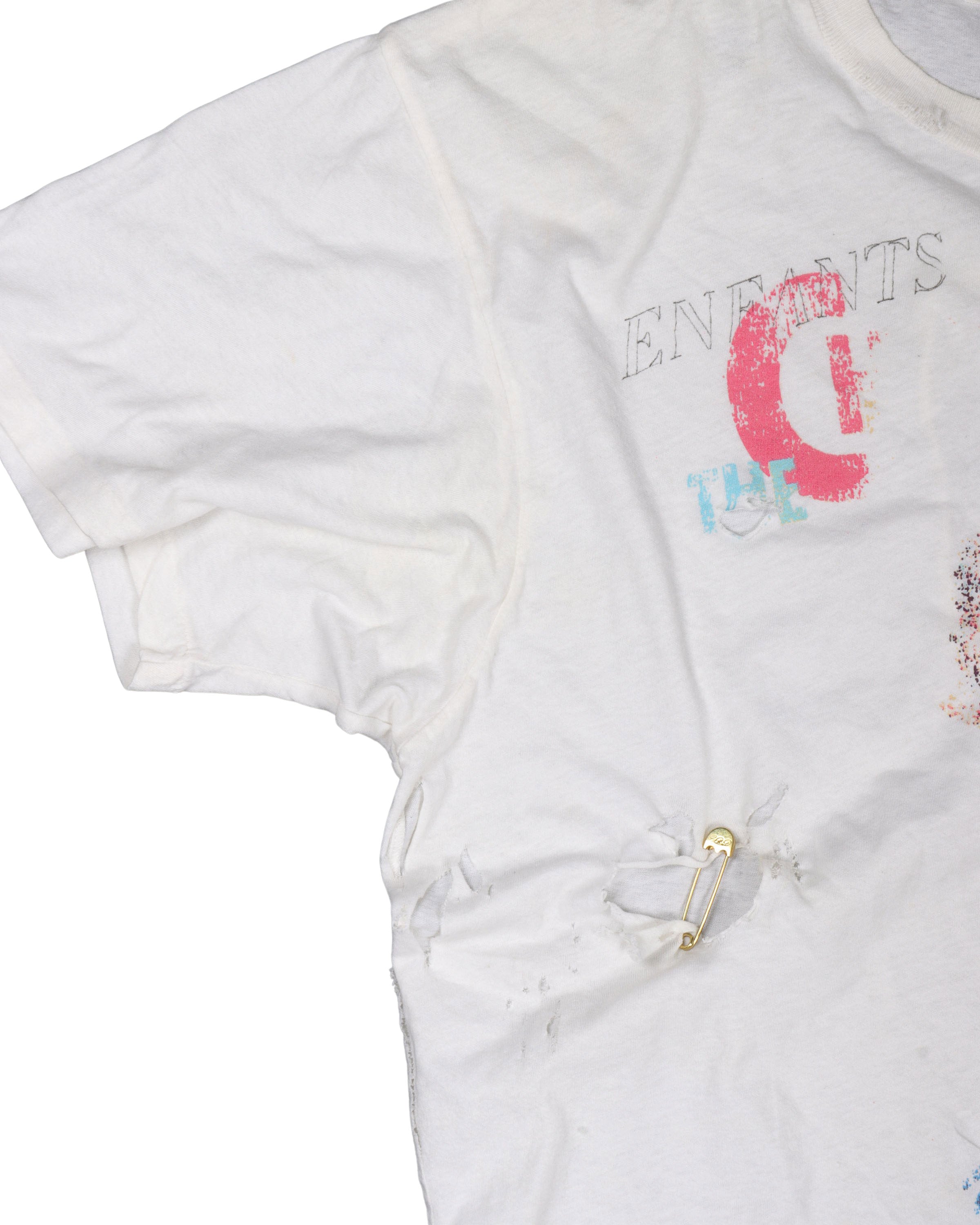 1 of 1 Henri Hand-Drawn Graphic T-Shirt w/ Gold Safety Pin