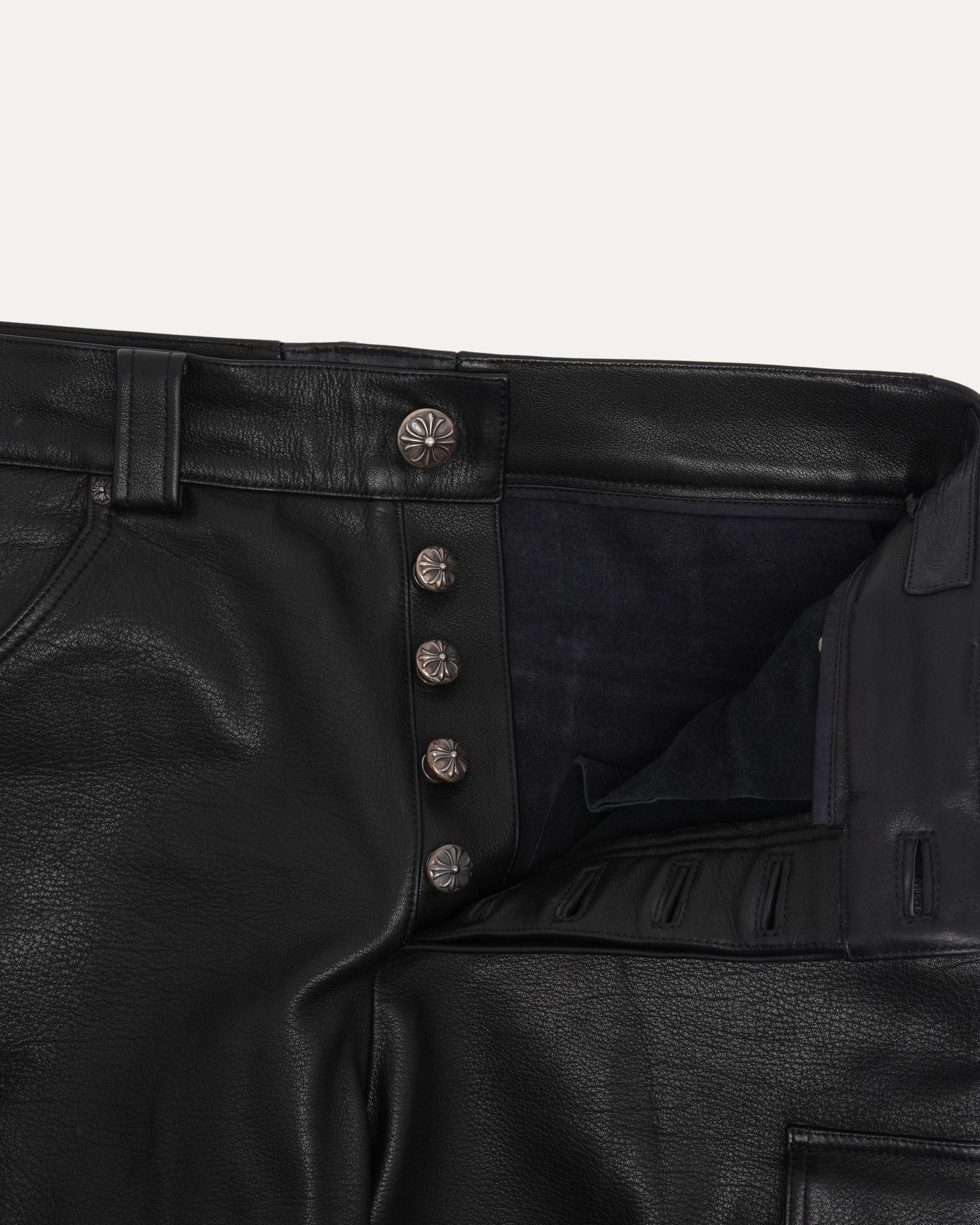 Leather Cargo Pants