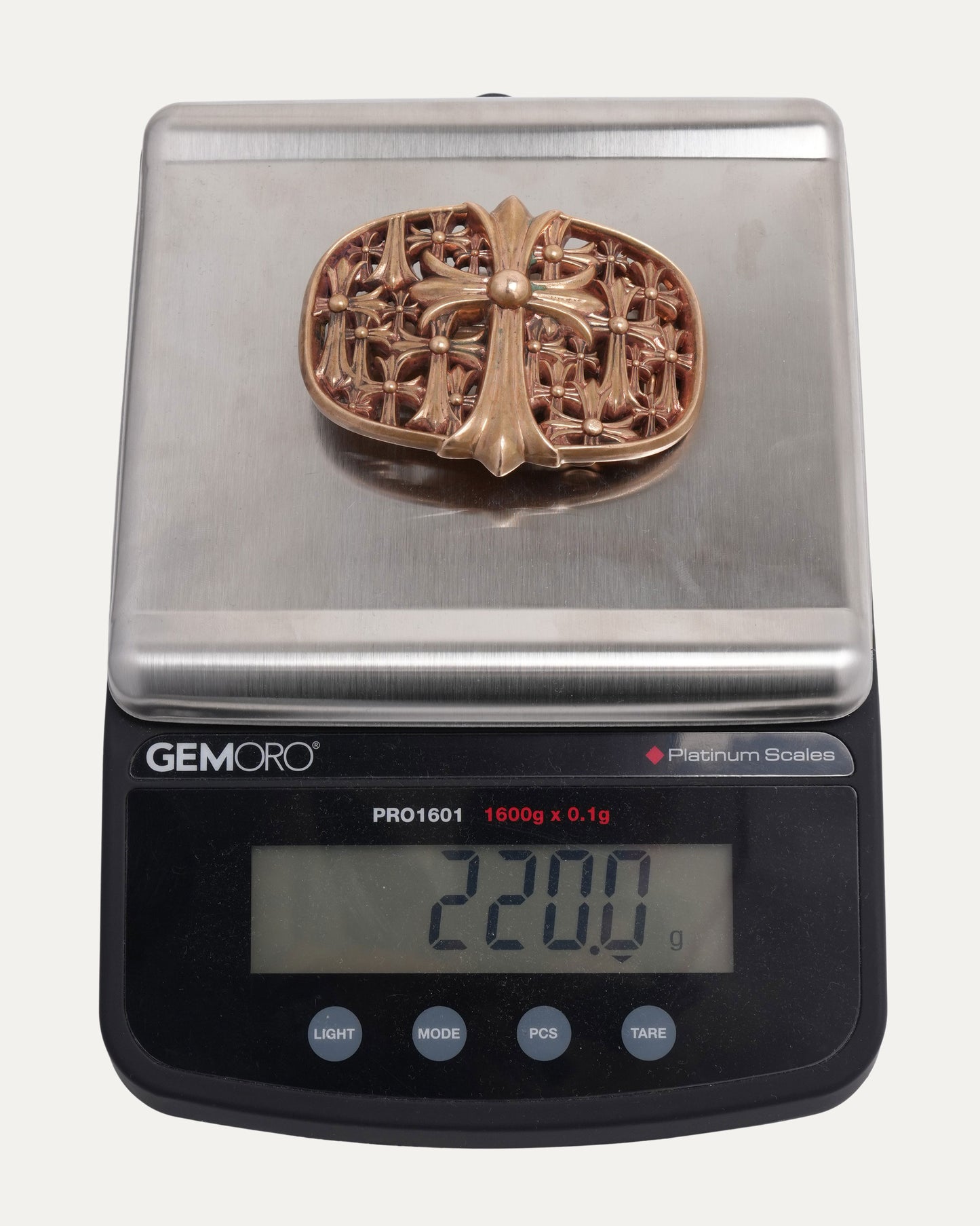 Bronze Cemetery Cross Belt Buckle