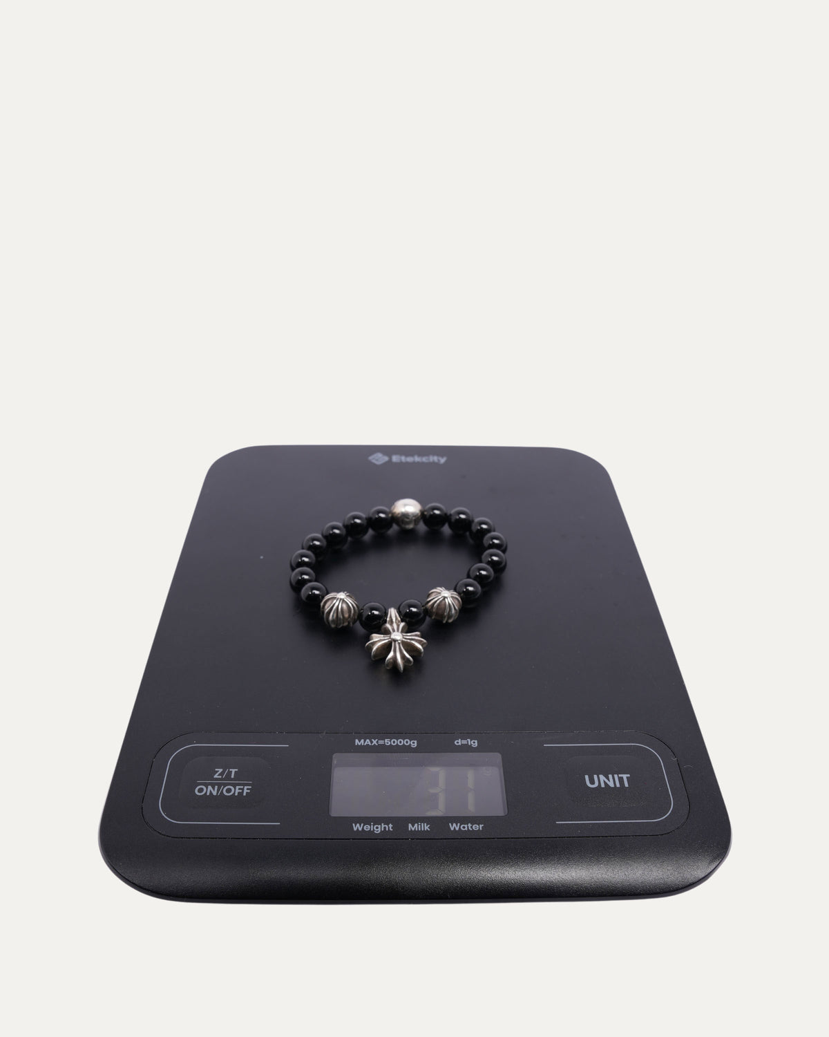 Plus Cross Charm Bead Bracelet