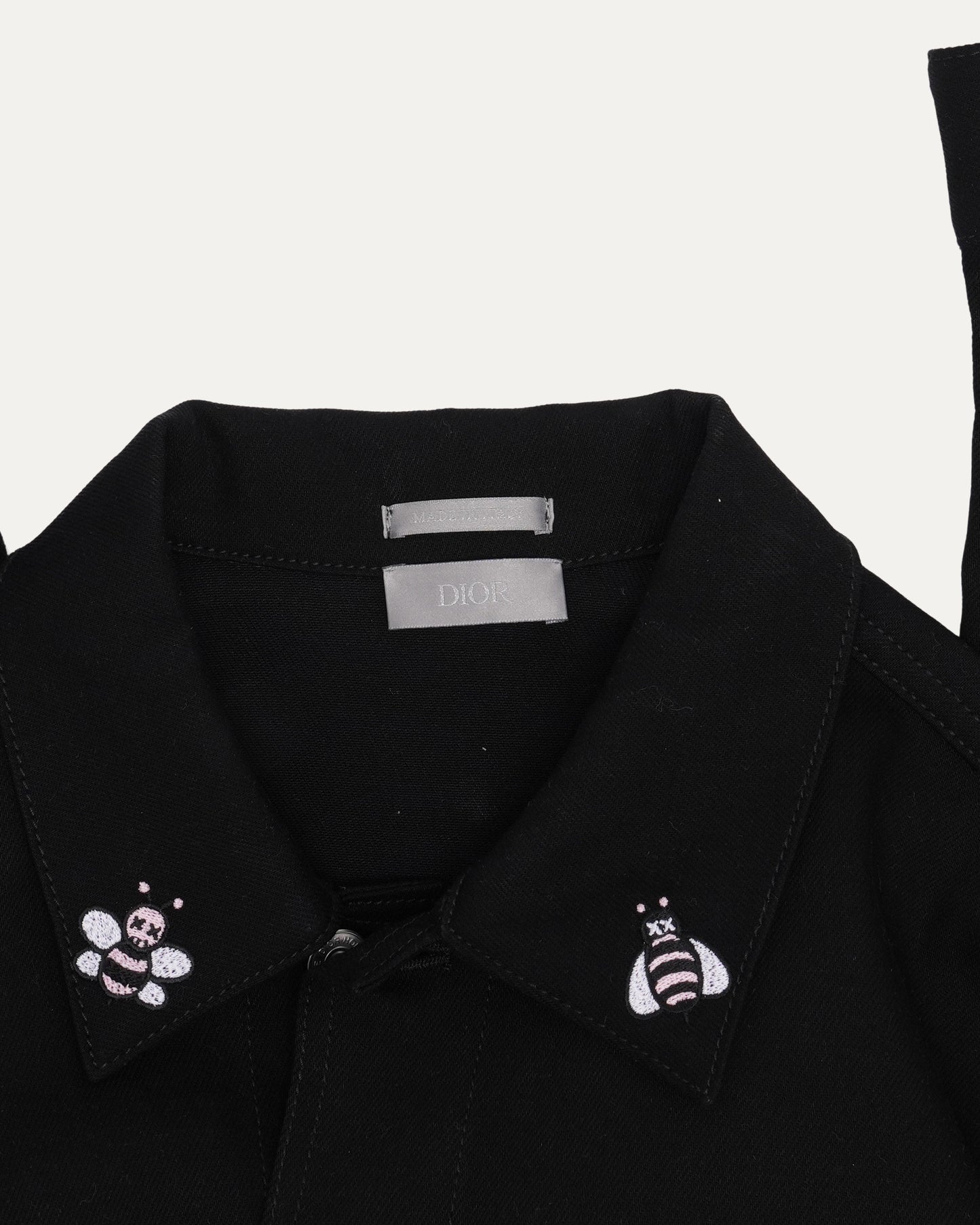 Kaws Bee Embroidered Denim Trucker Jacket