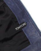 Zip-Pocket Leather Jacket