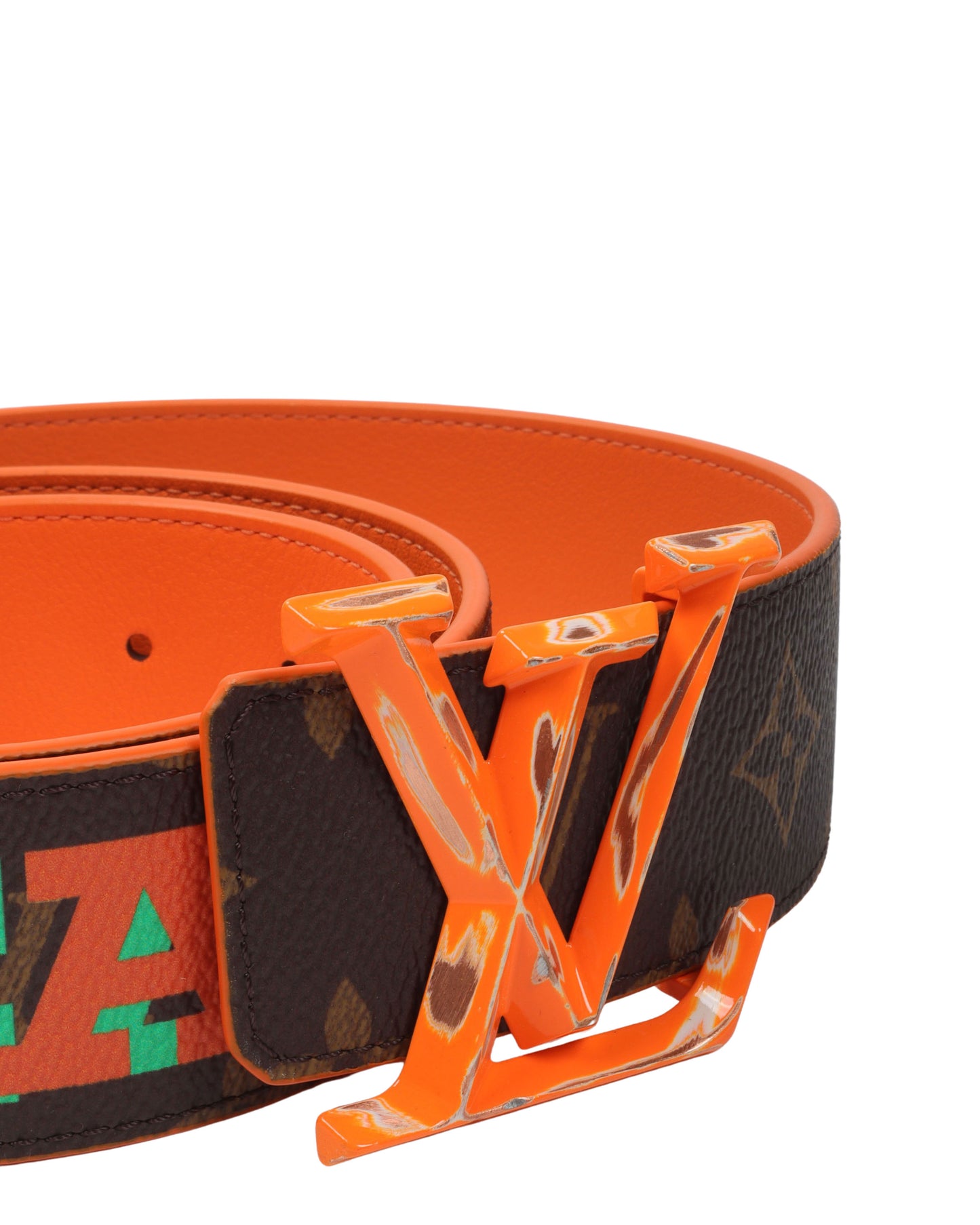 LV Pyramide Cities Exclusive Chicago Reversible Belt