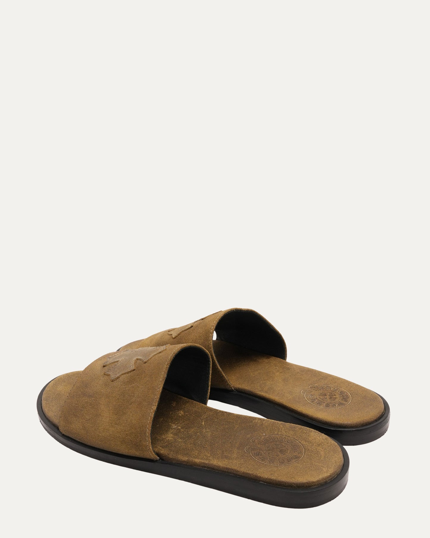 Cross Patch Leather Sandals
