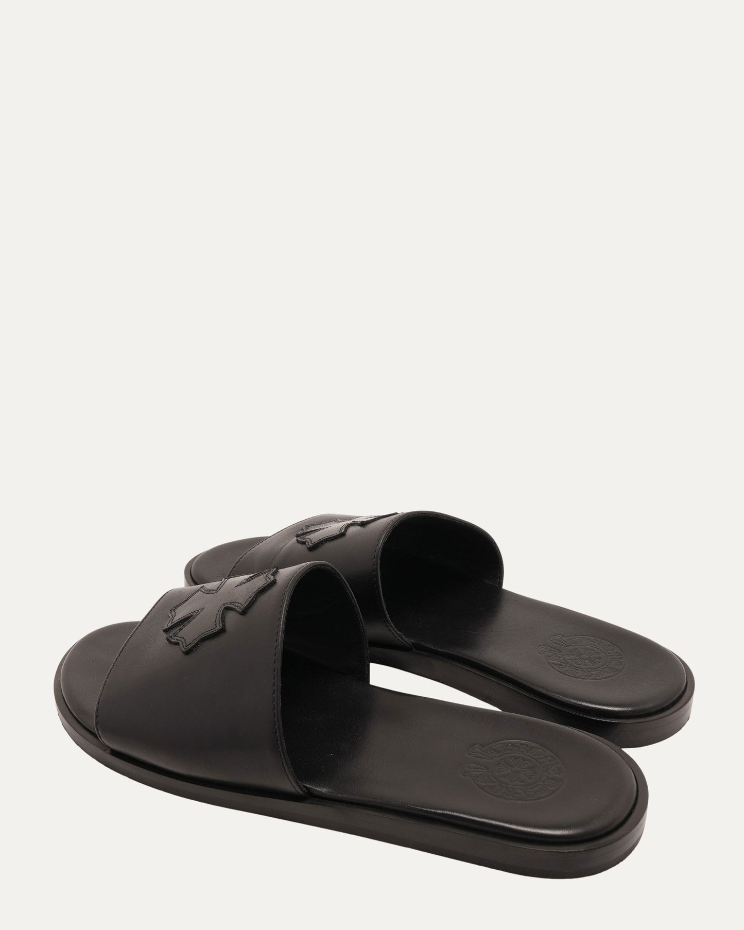 Cross Patch Leather Sandals