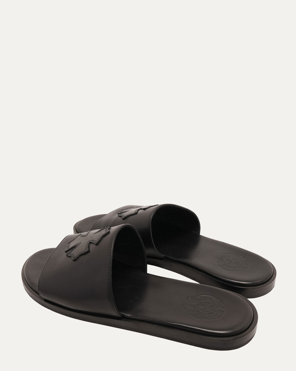 Cross Patch Leather Sandals
