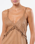 SS 2003 Laser Cut Leather Dress