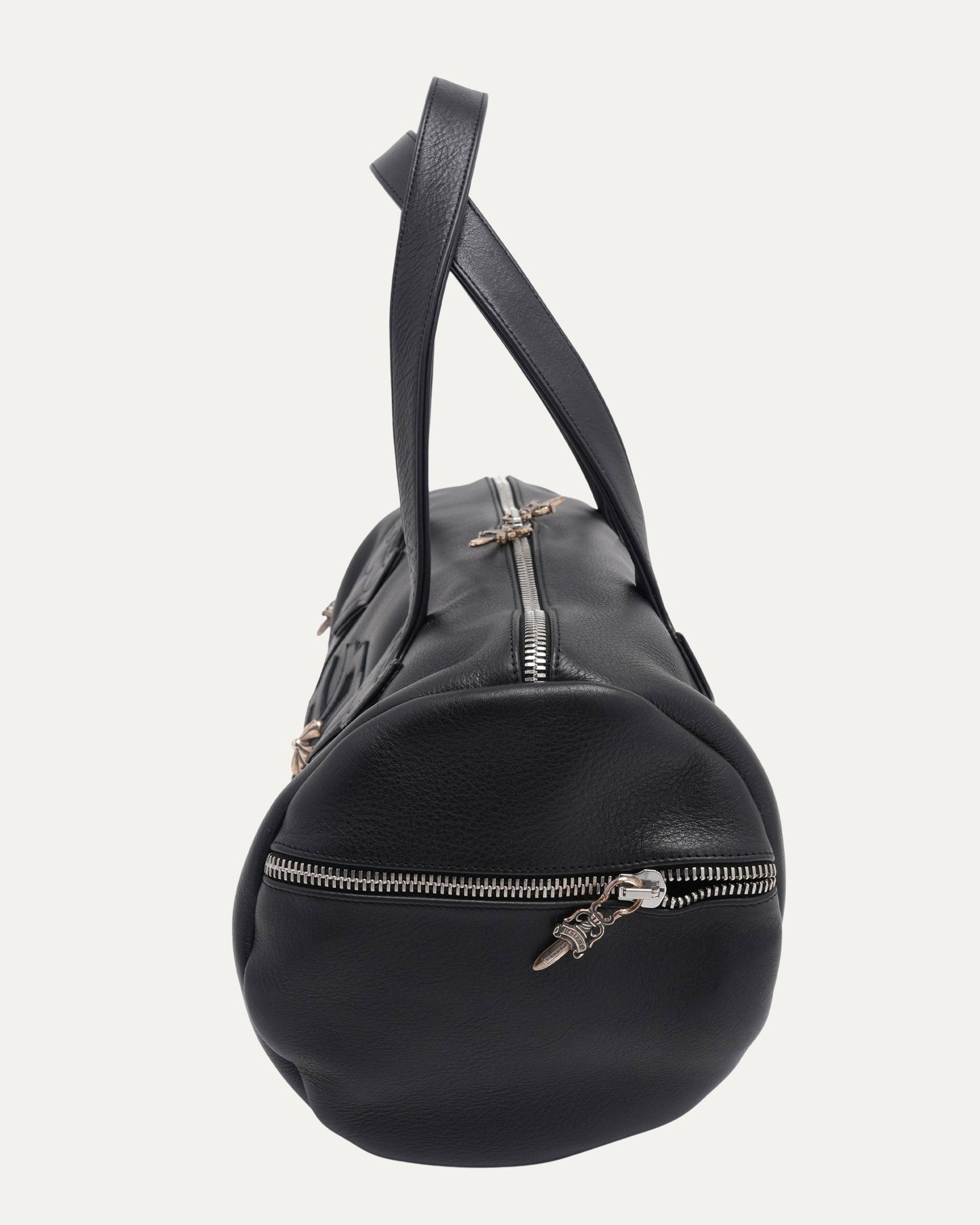 Plus Cross Embellished Boston Duffle Bag