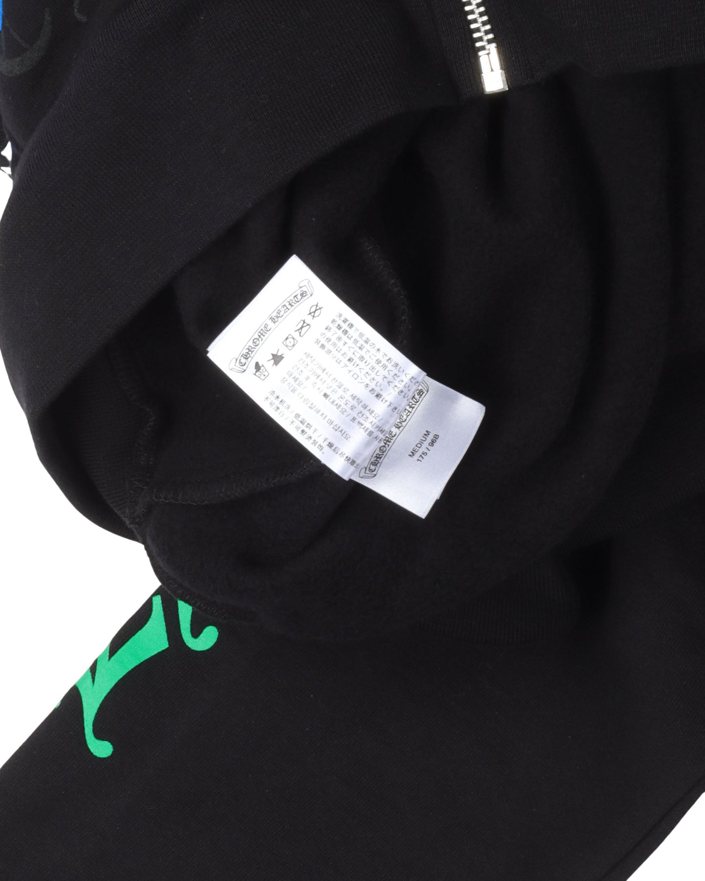 Multicolor Cross Logo Zip-Up Hoodie