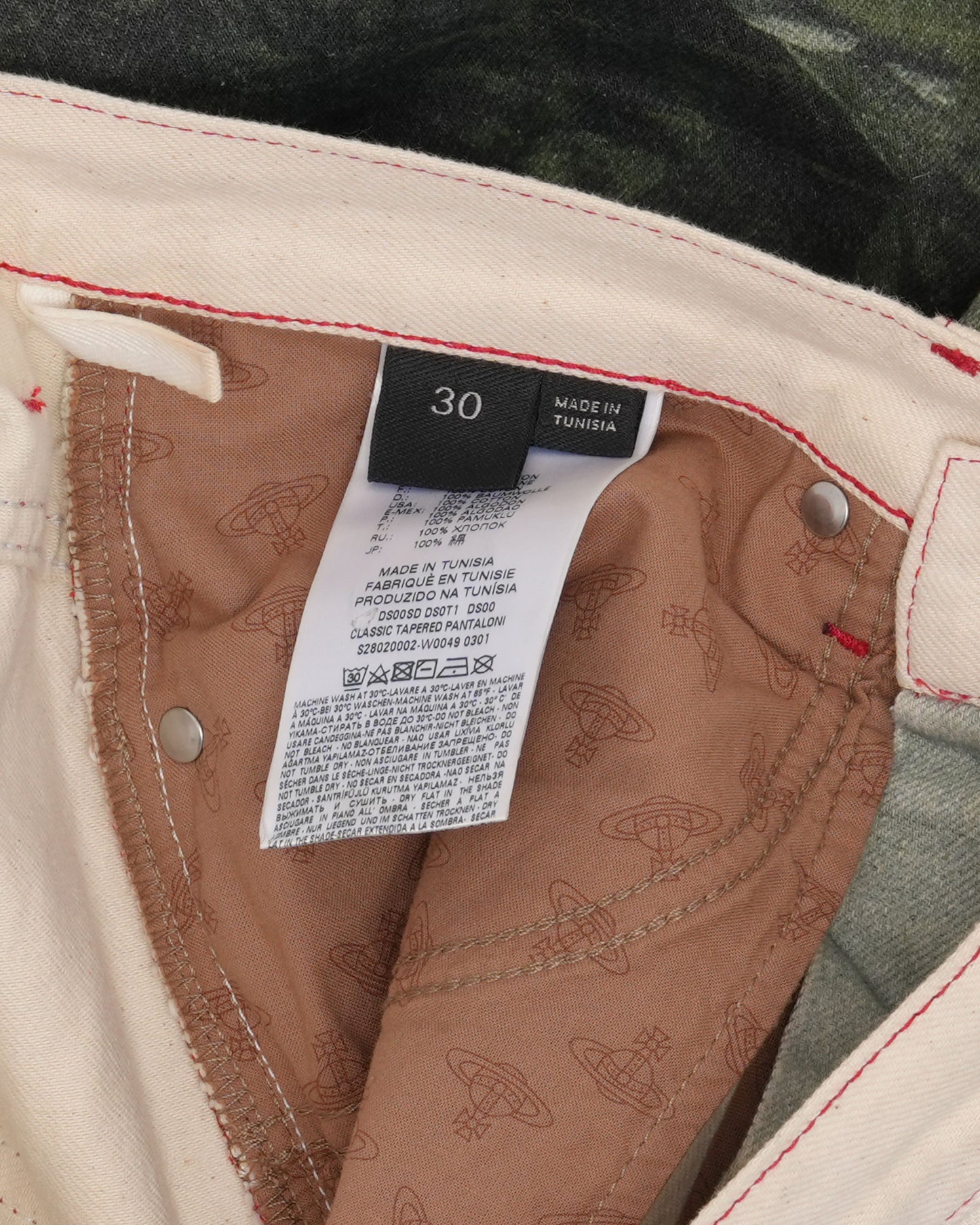 Painting Print Jeans