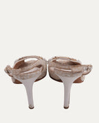 Oblique Heeled Sandals