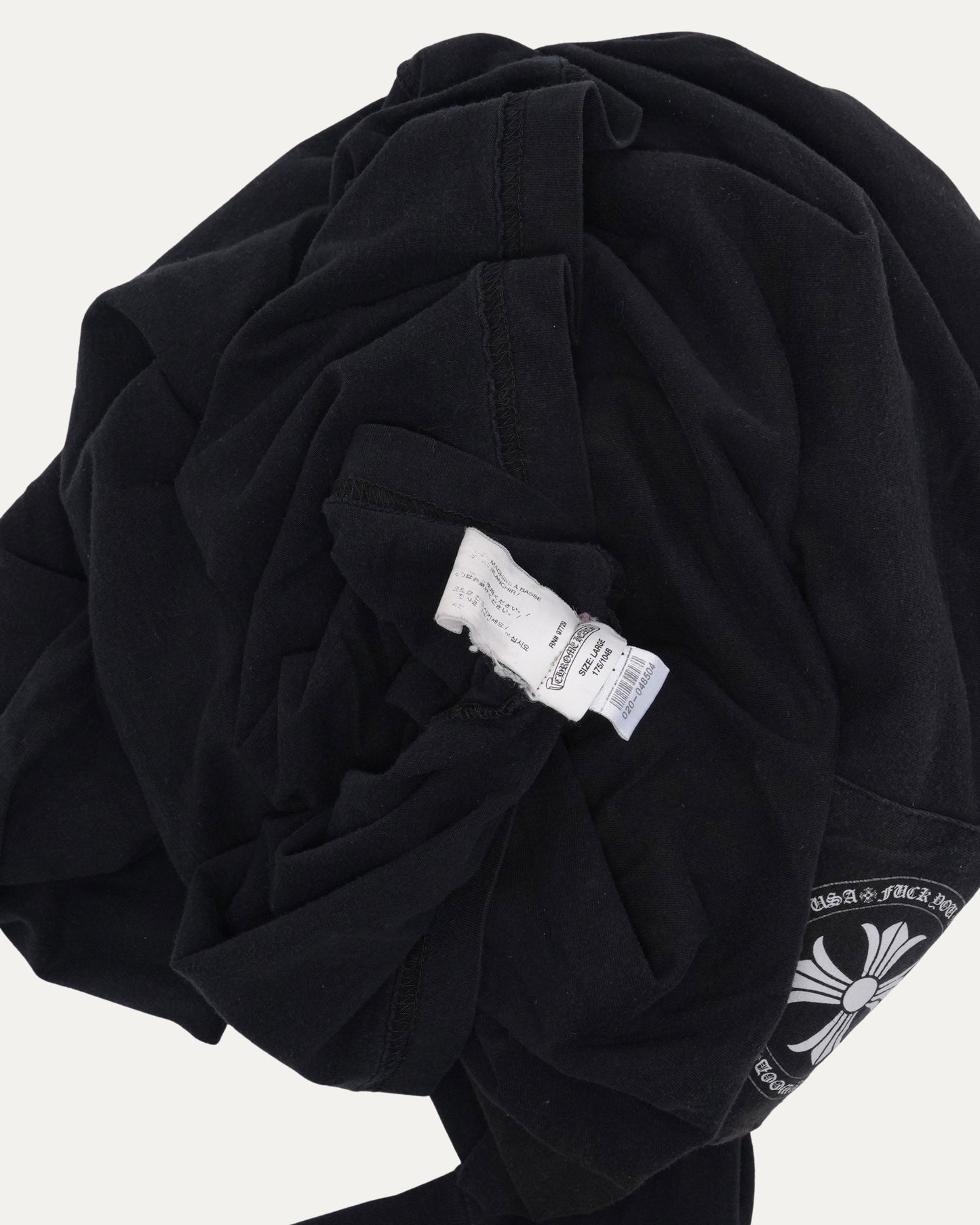 Plus Cross Long Sleeve Pocket T-Shirt