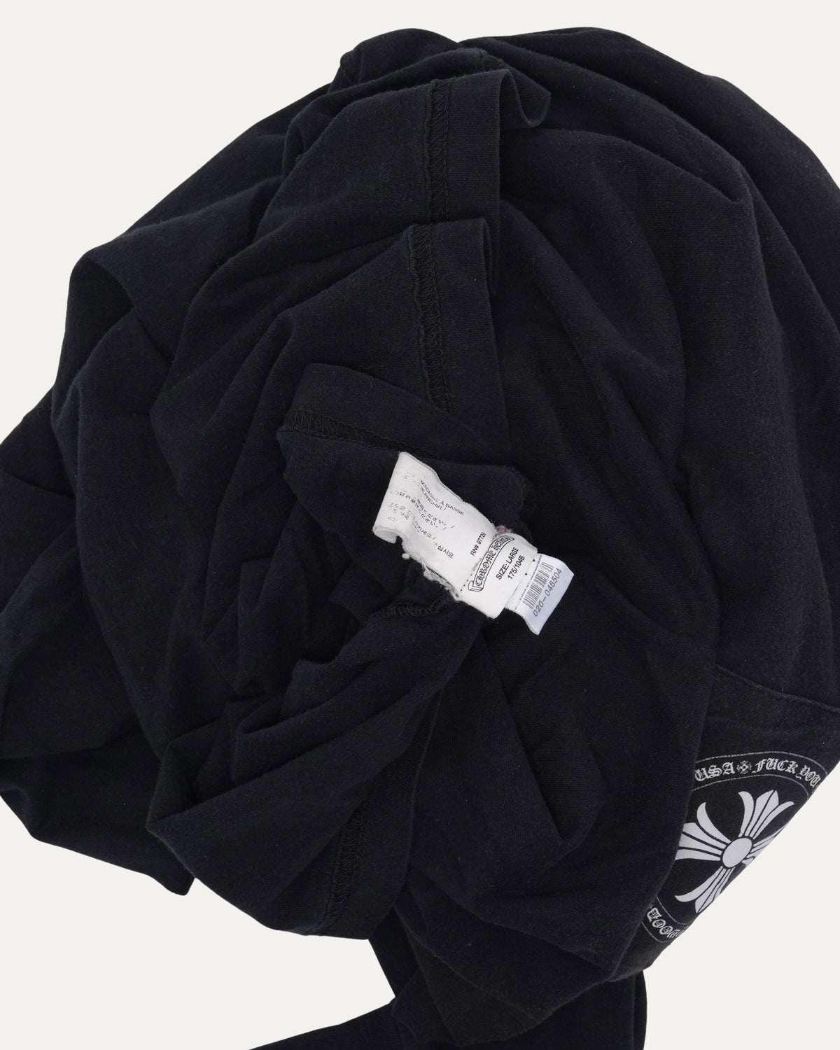 Plus Cross Long Sleeve Pocket T-Shirt