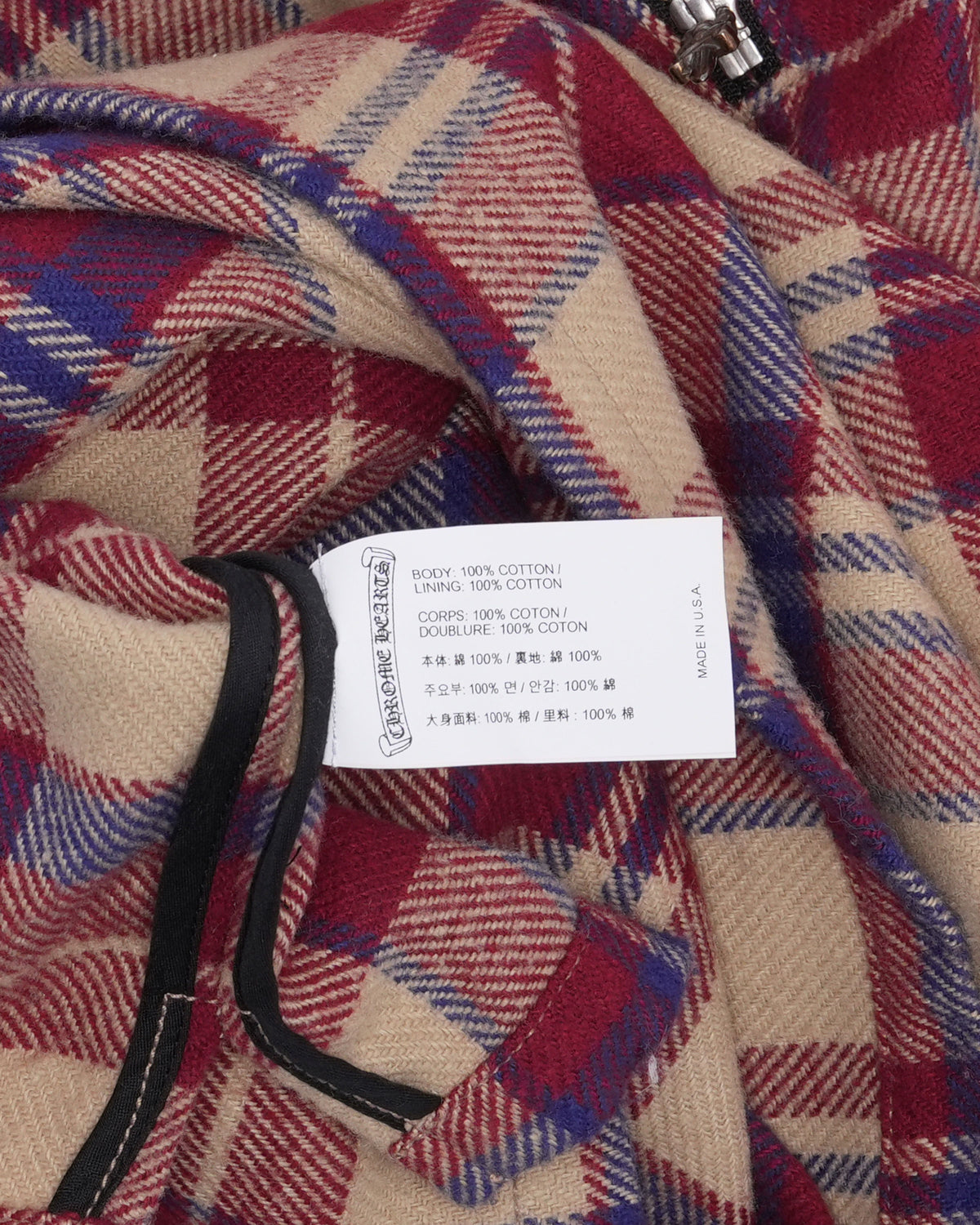 Quarter Zip Flannel Pullover Shirt