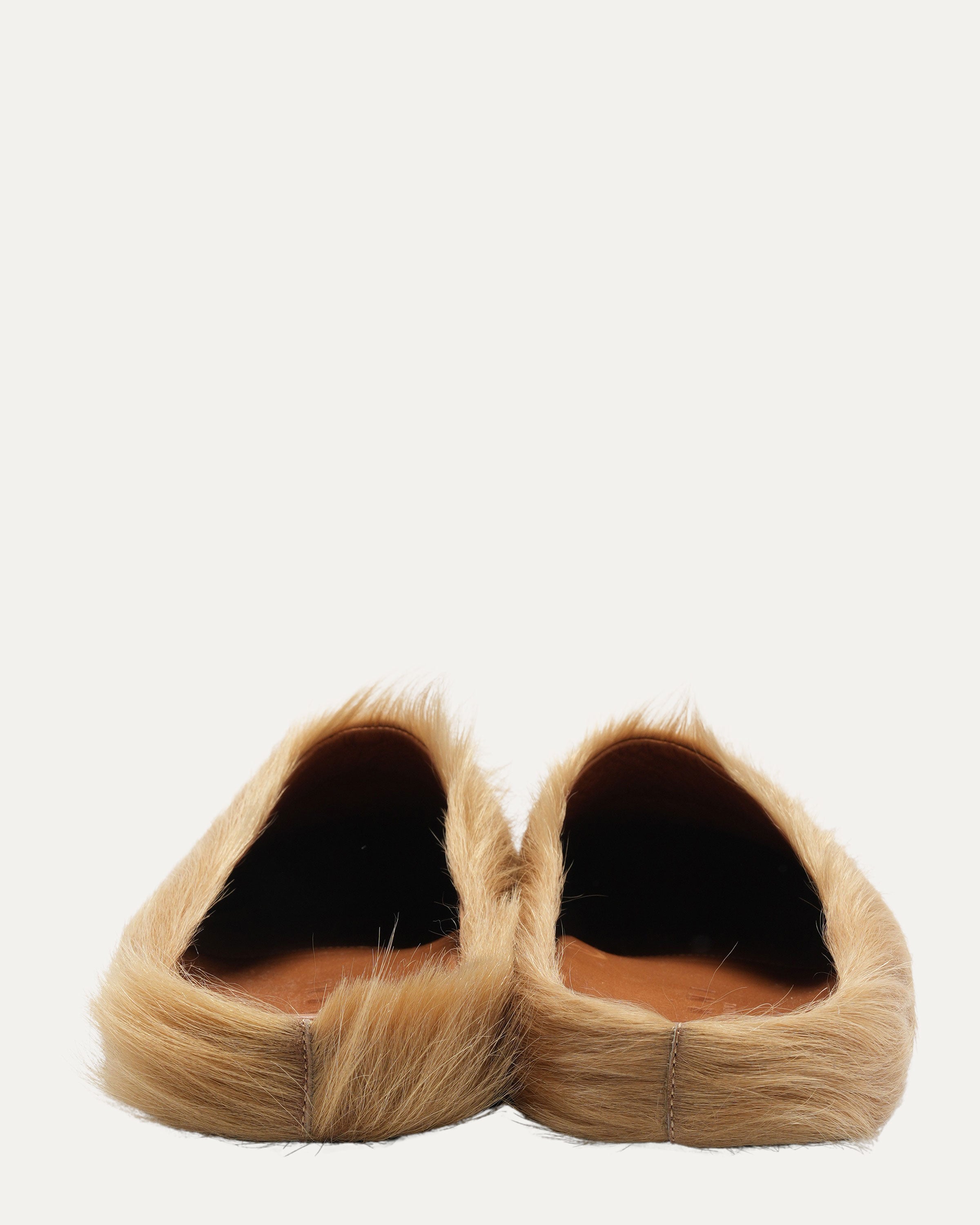 Fussbet Sabot Calf-Hair Slippers