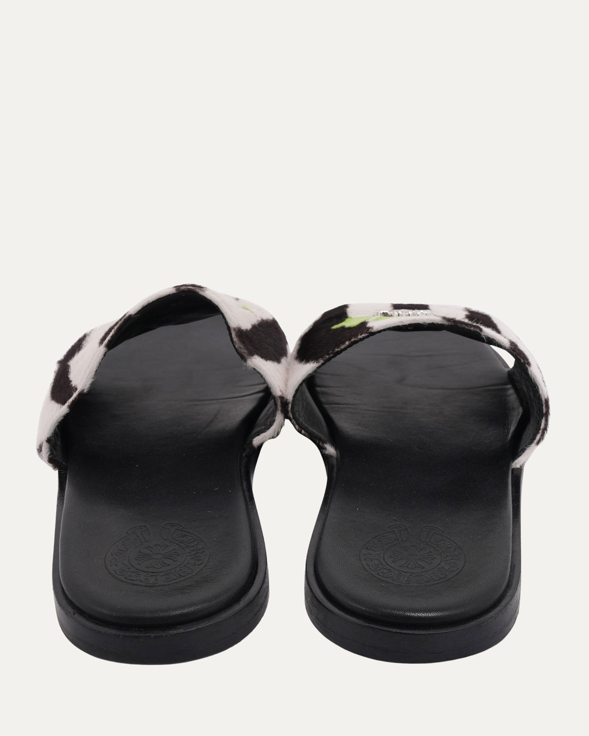 Filigree Embellished Plus Cross Patch Slides