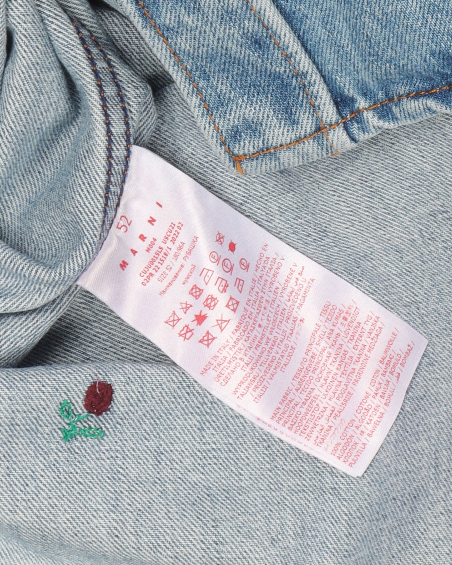 Fuzzy Patch Button Up Long Sleeve