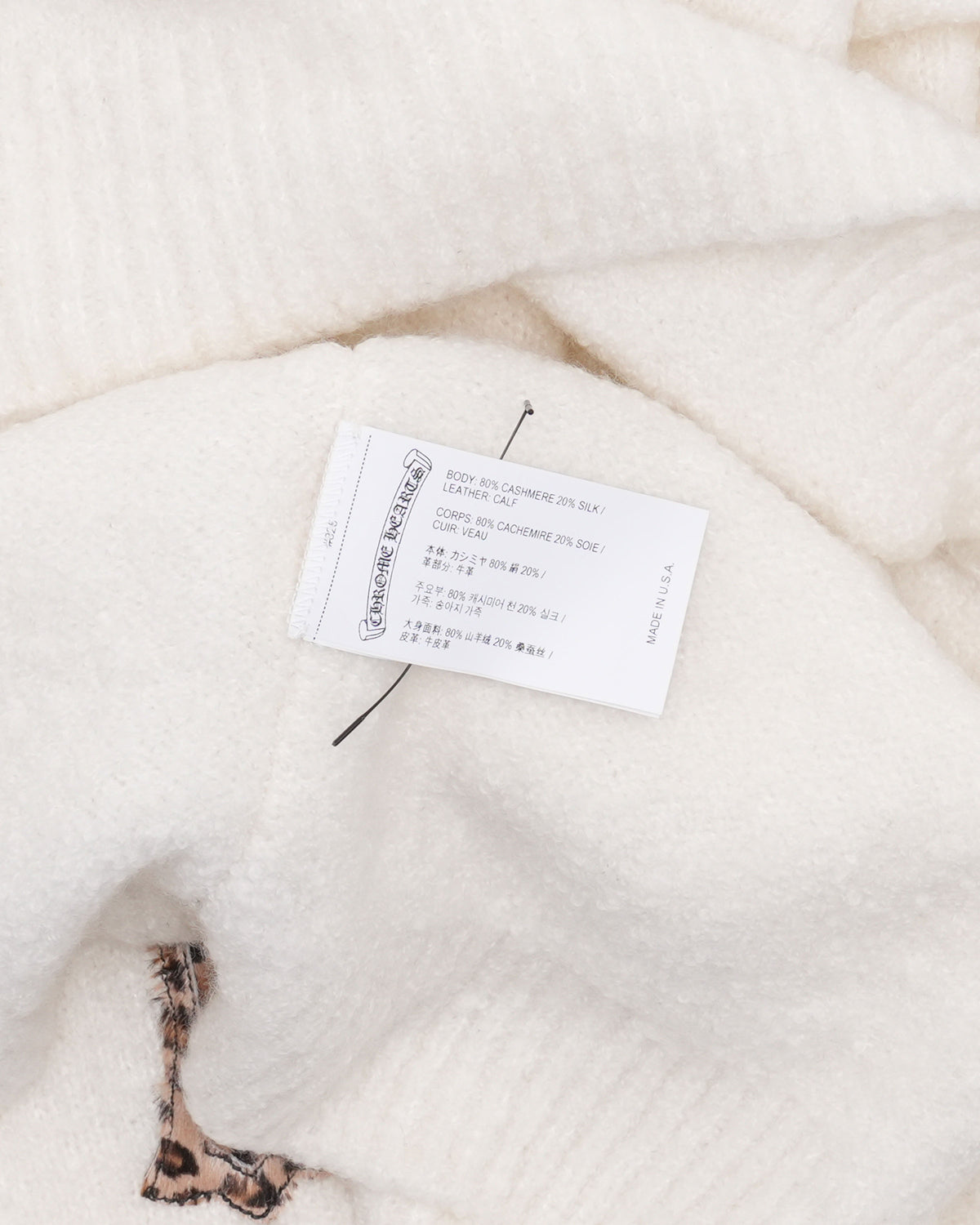 Pony Hair Cross Patch Cashmere-Silk Blend Sweater