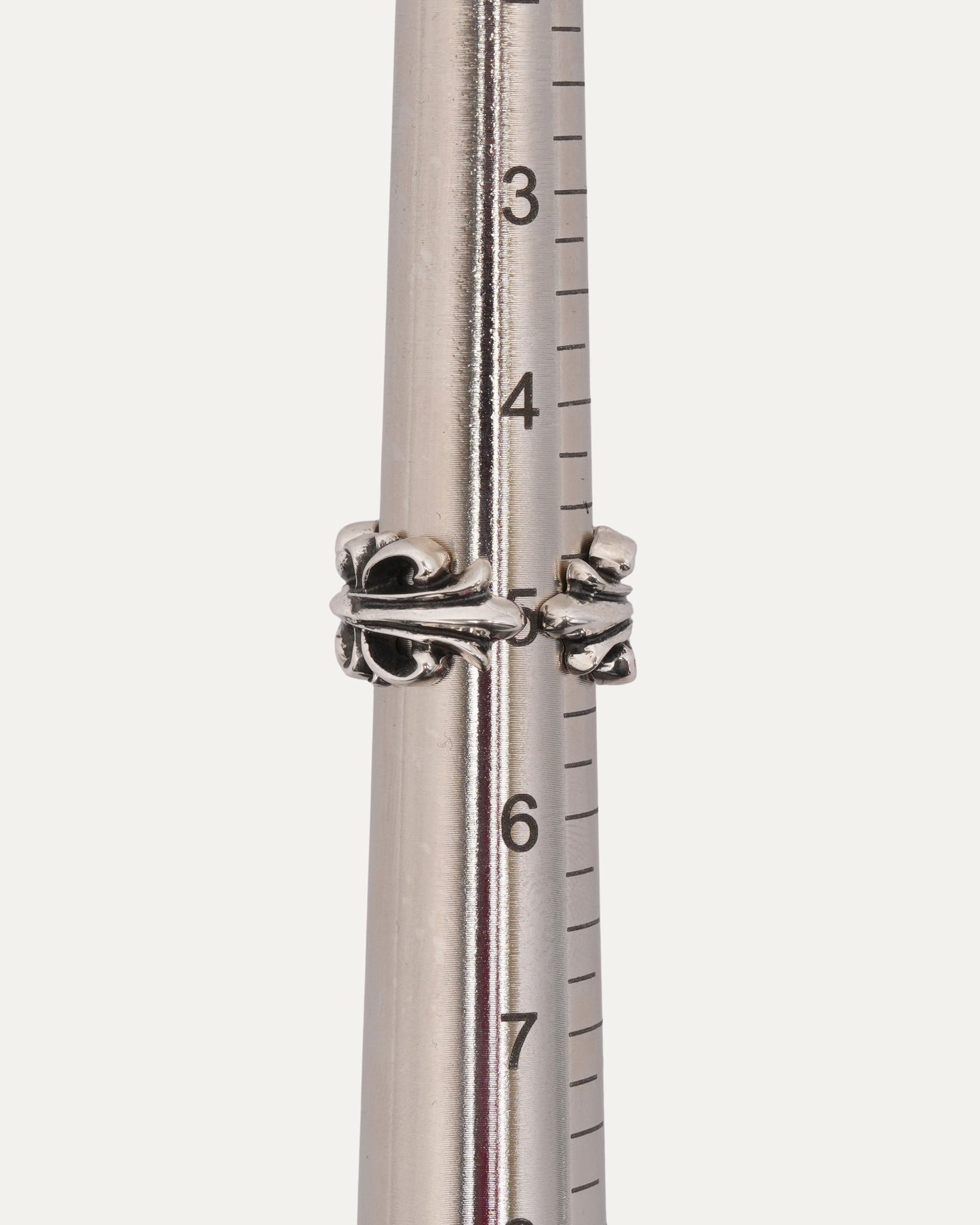 Double Floral Cross Ring