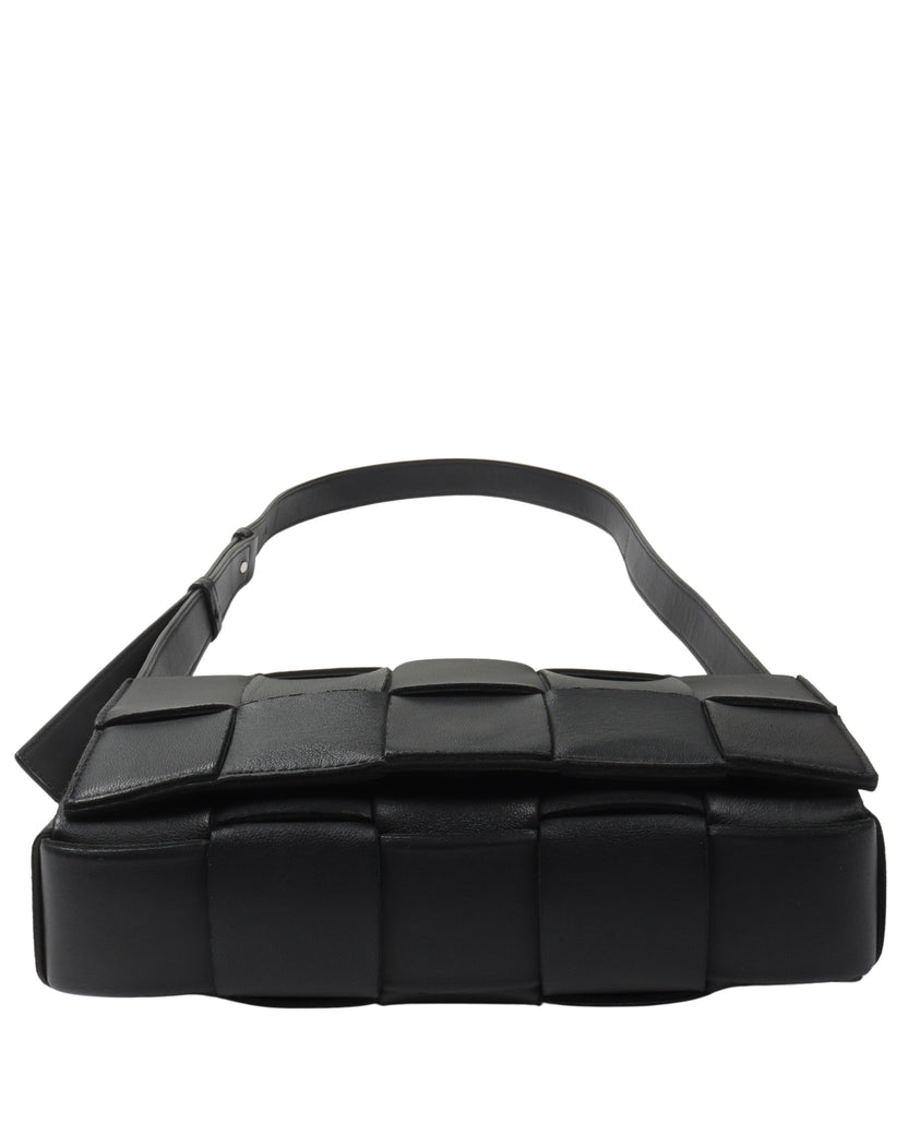 Intrecciato Leather Cassette Bag