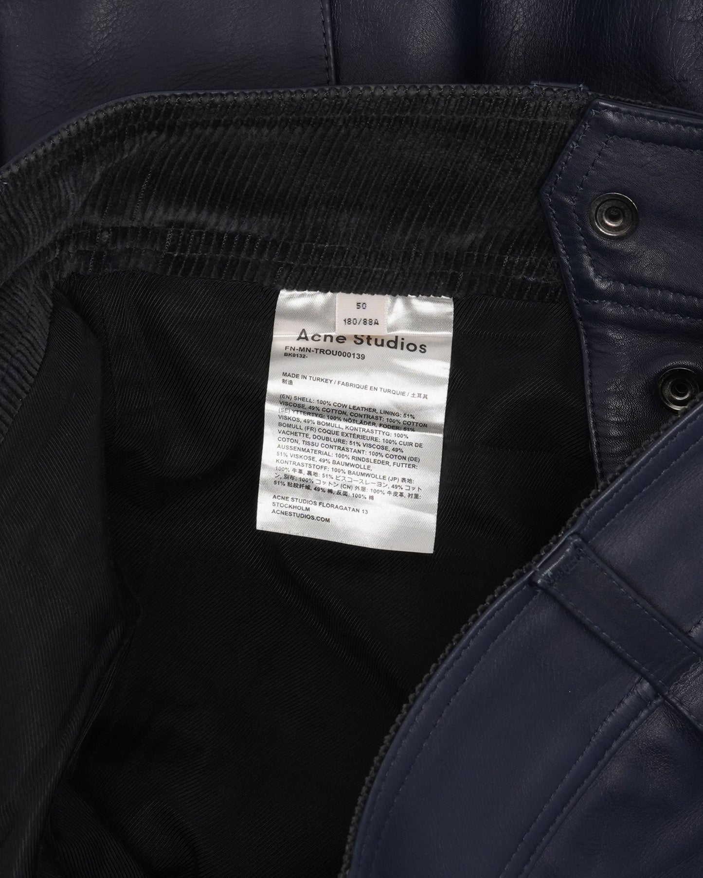 Leather Cargo Pants