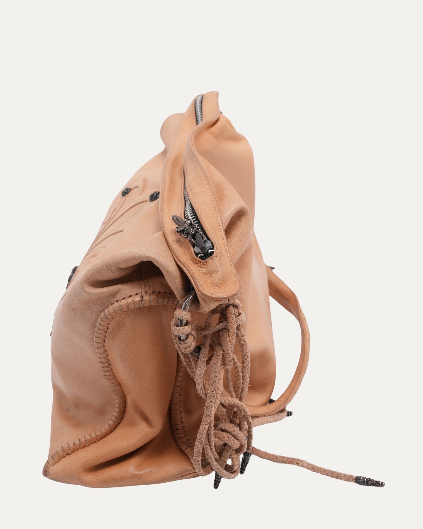 Fleur Embellished Tassel Shoulder Bag