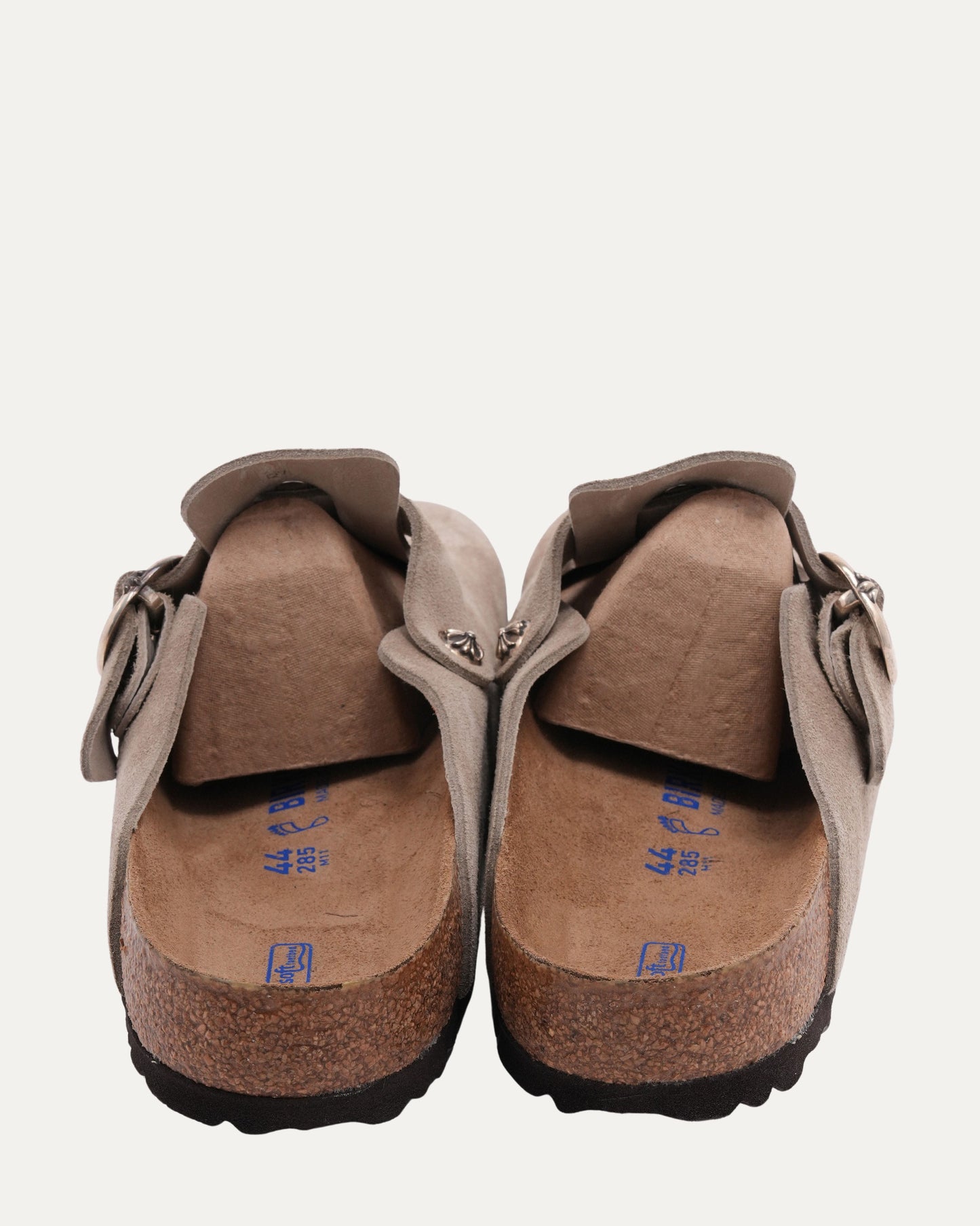 Dagger Embellished Birkenstock Boston Suede Mule