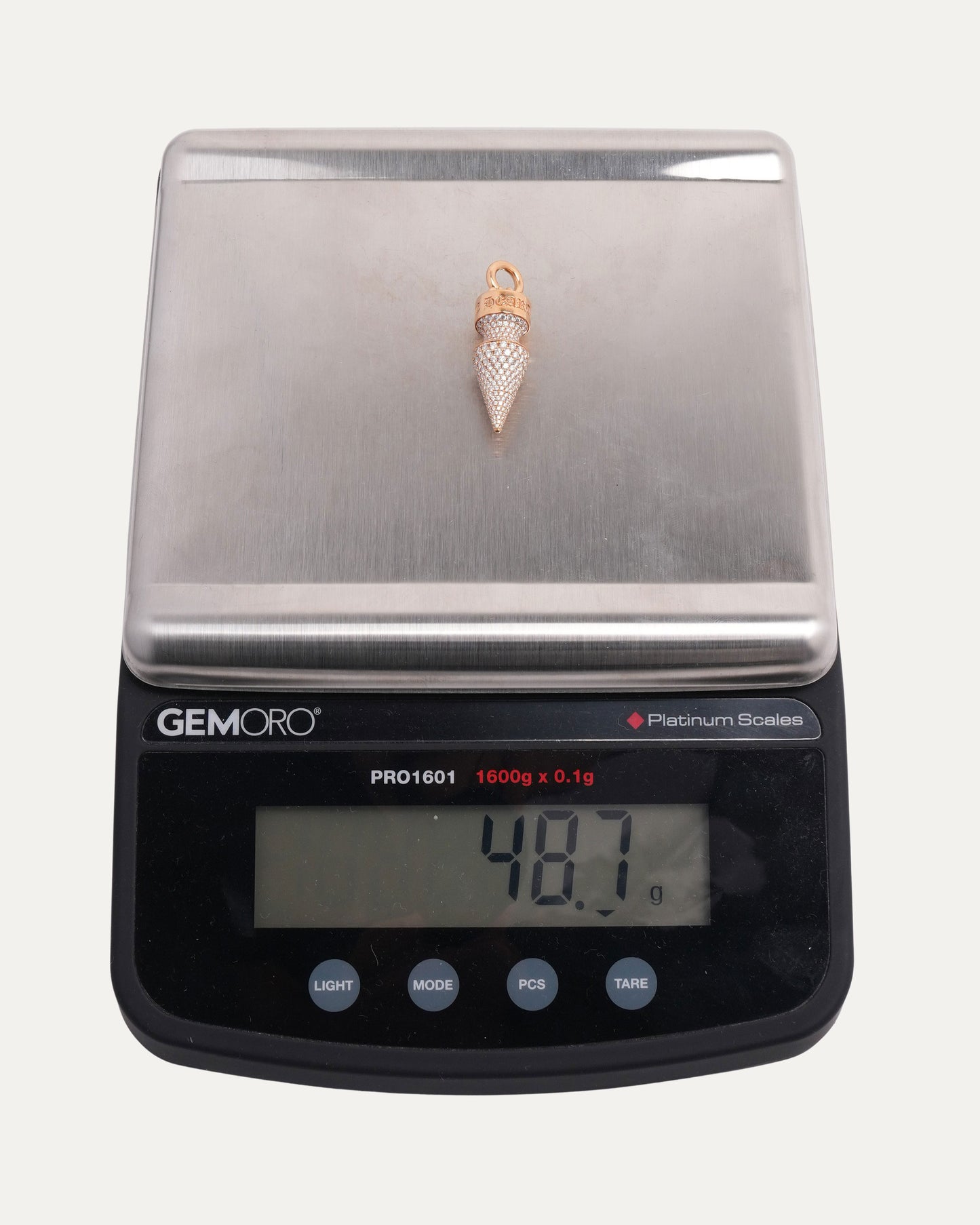 Gold & Diamond Spike Pendant