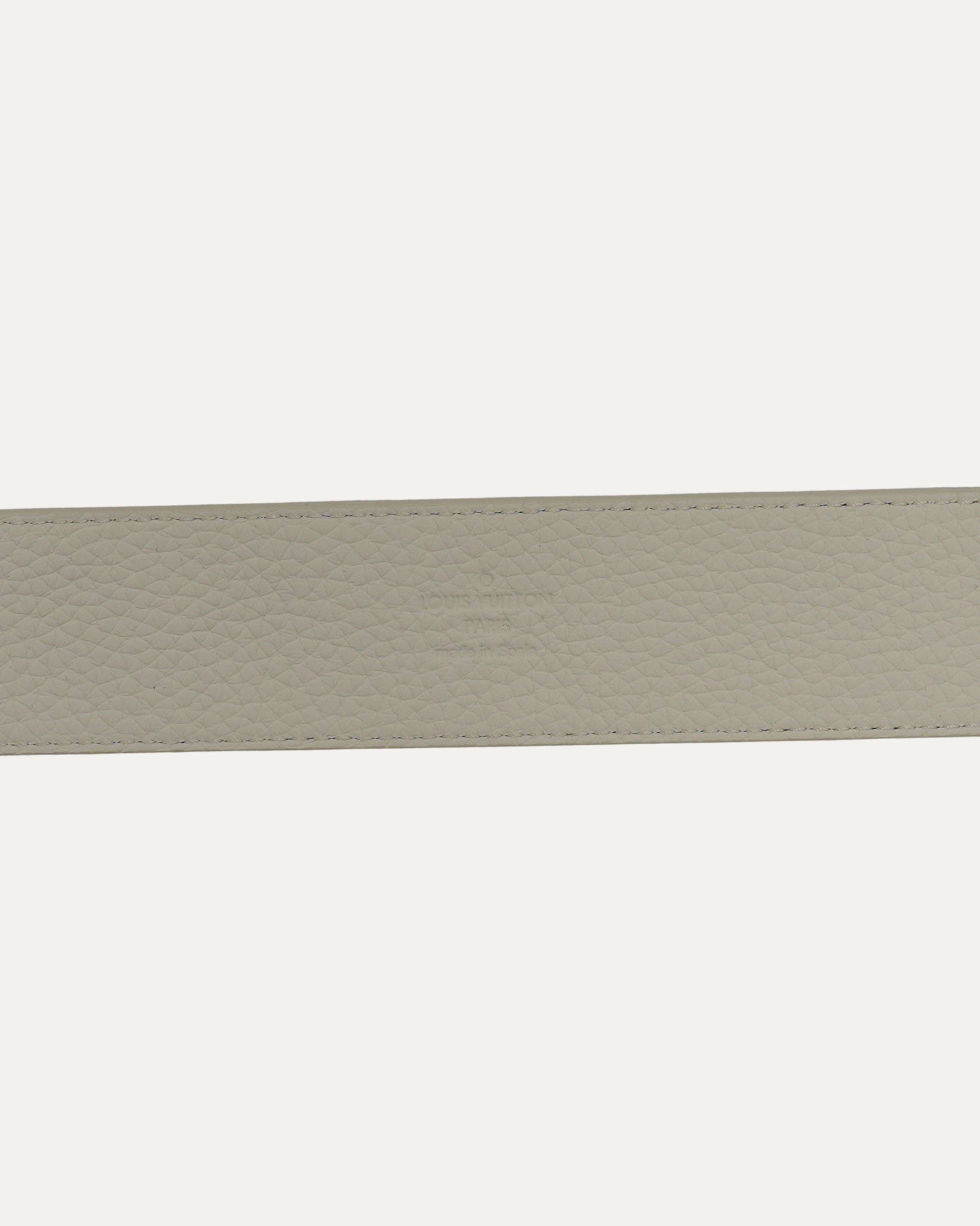 Leather Debossed Monogram Belt