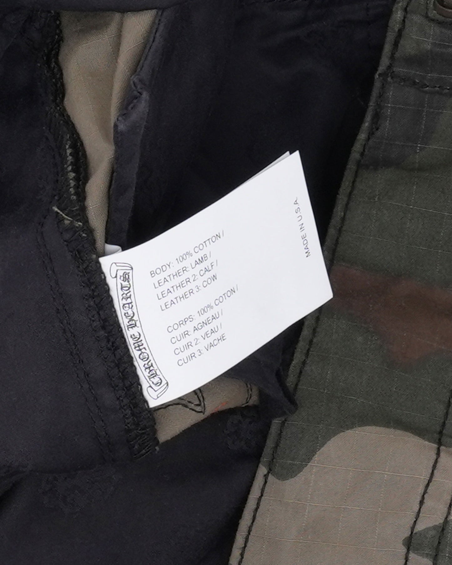 Cross Patch Camouflage Cargo Pants