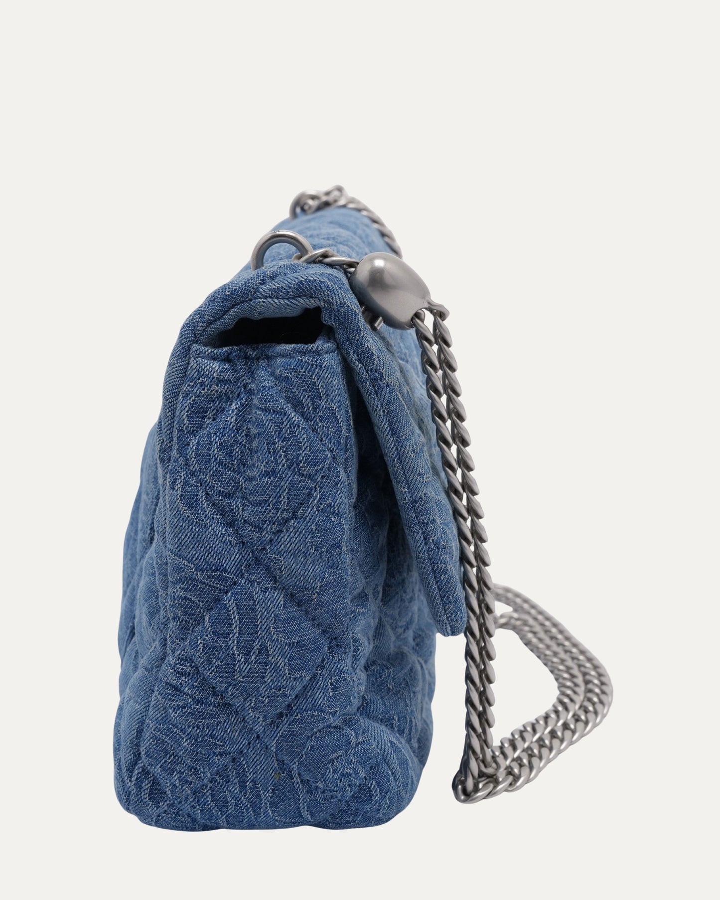 Denim Sweetheart Crush Mini Square Flap Bag