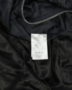 Tonal Floral Pattern Bomber Jacket