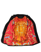 Hermes Scarf Lined Suede Blazer