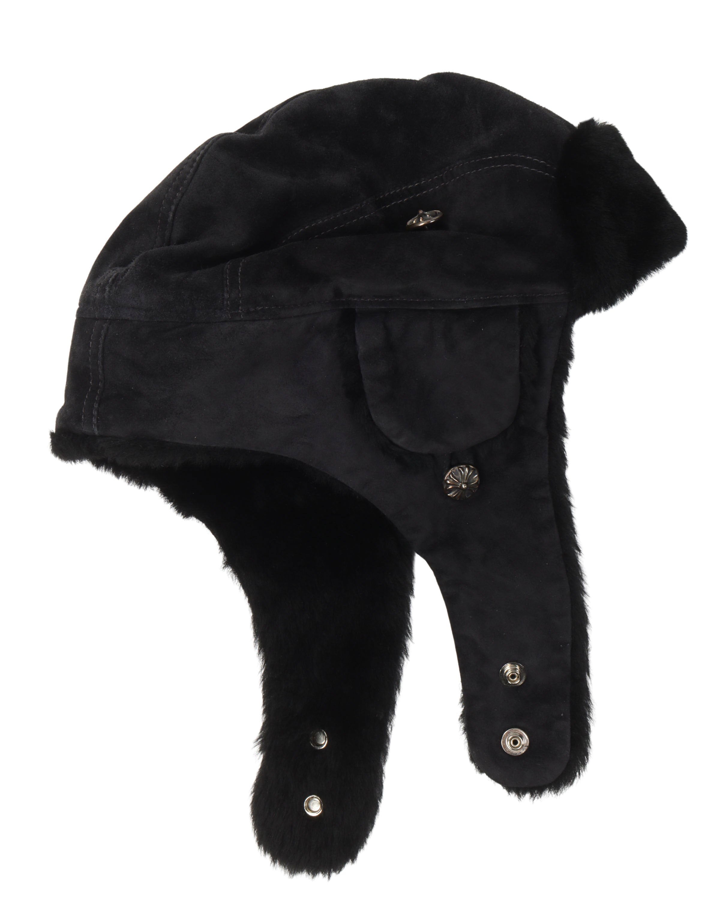 Suede Leather Trapper Hat