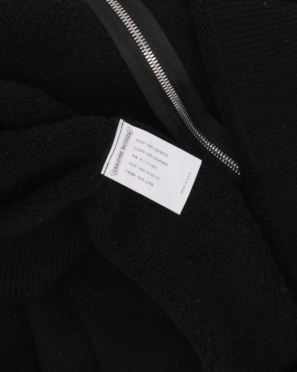 Life Sentence Cashmere Spell Out Zip Up Hoodie