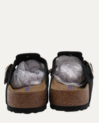 Dagger Embellished Birkenstock Boston Suede Mule