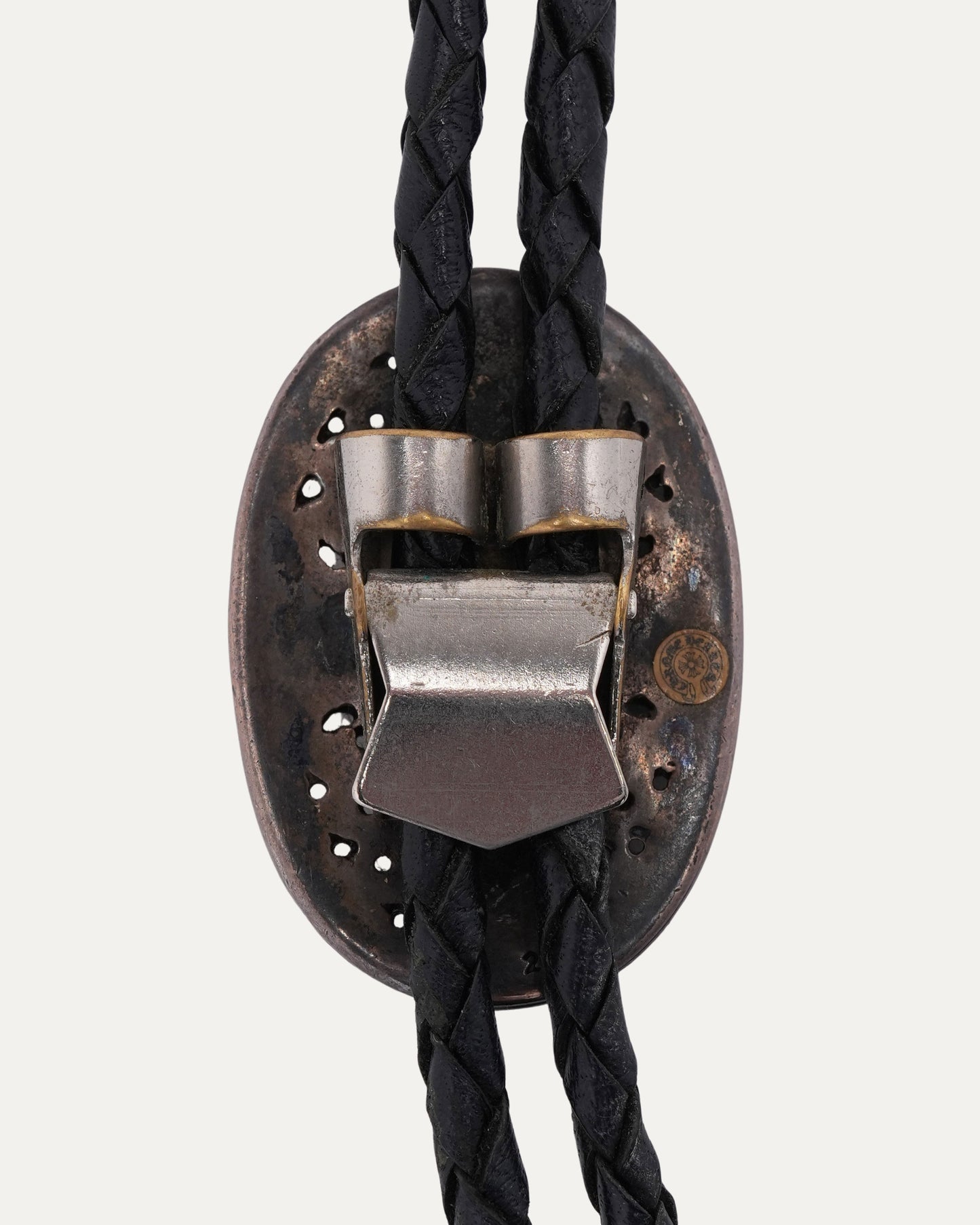 Oval Cross Bolo Tie