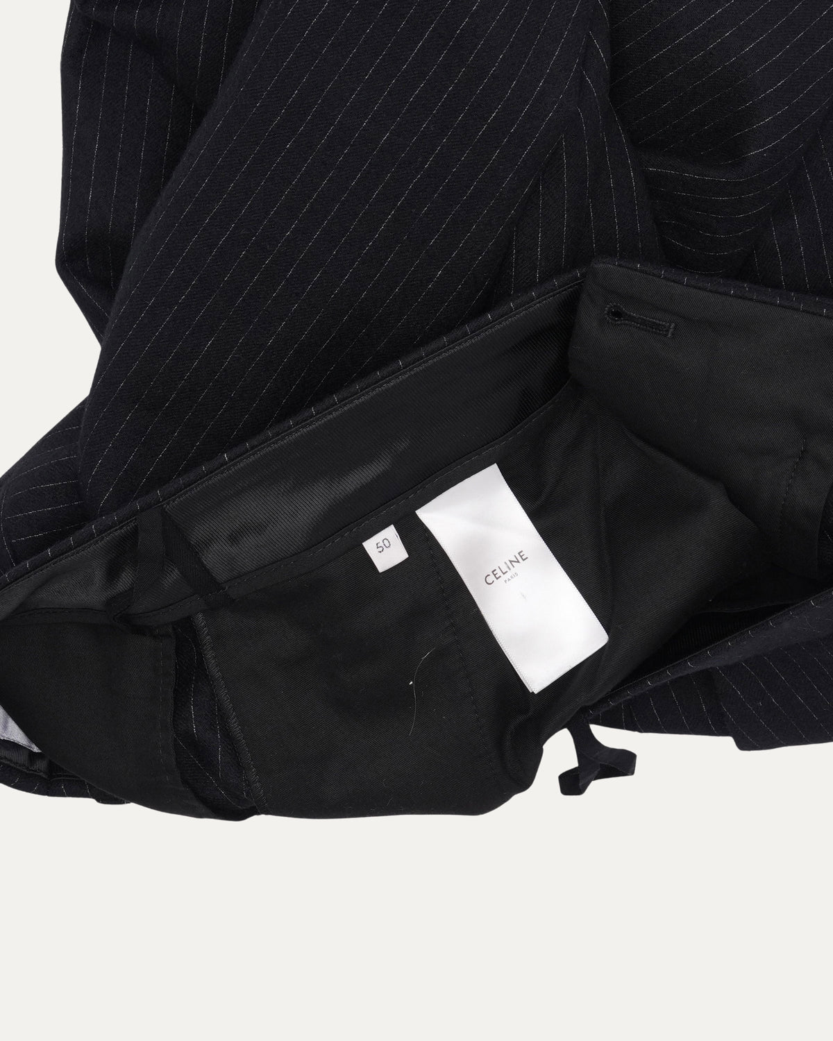 Pinstripe Inverse Lapel Suit